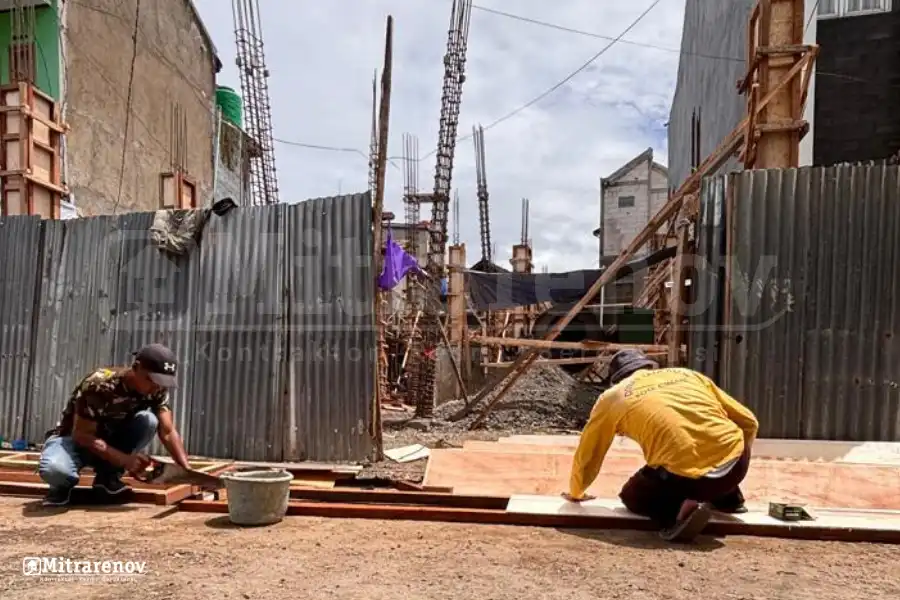 akses jalan renovasi