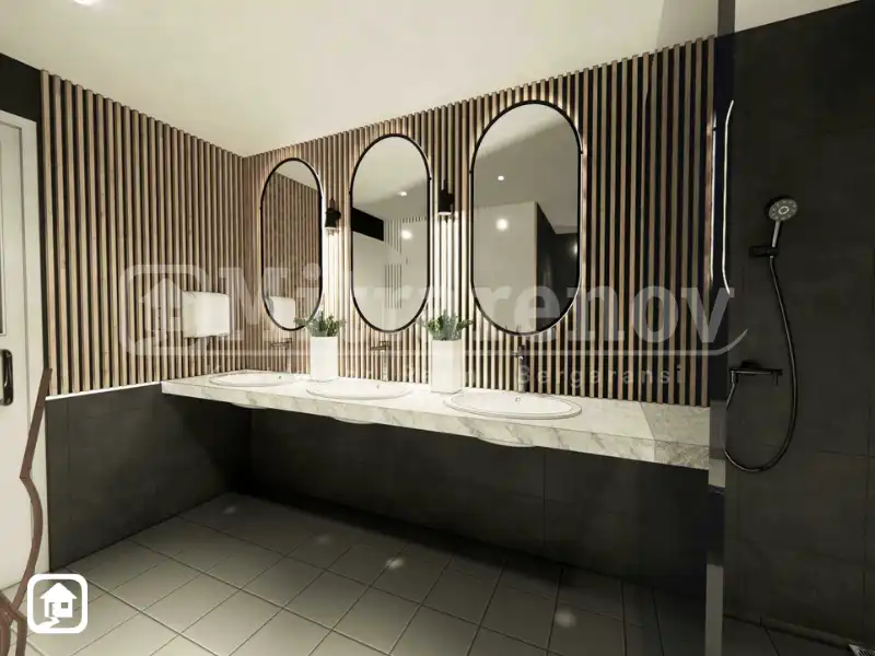desain kamar mandi perkantoran