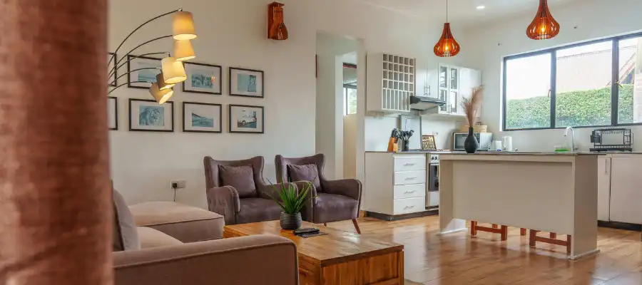 open space living room